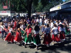 Students and community members perform Tarantella at annual Italian Feast