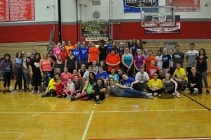 Group photo of Zumba for Charity participants