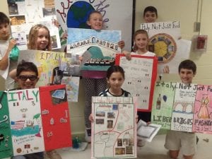 Winners of CLE Italian Heritage poster contest with posters