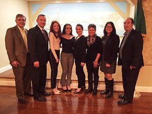 January 2019 Italian Students of the Month with teachers, community leaders