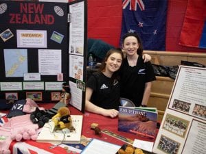 We The People - New Zealand table with two students