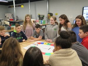 Peer Leaders in sixth grade Explore class