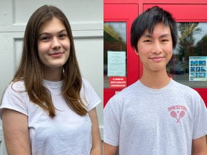 National Merit Commended Students Olivia Steger and Jonathan Young