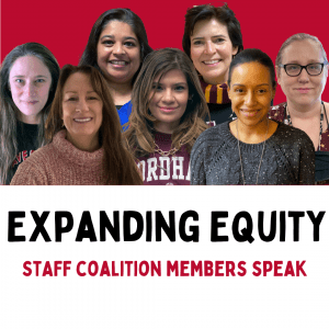 Group photo of staff Equity Coalition members