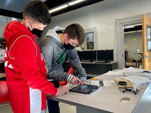 Students work on drone project