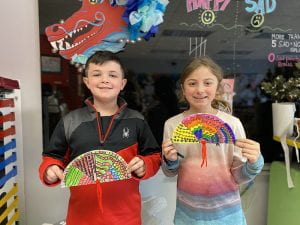 WOS students create scales for dragon display
