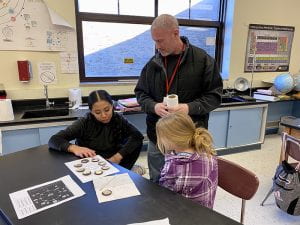 Moon phases science lab at SOMS