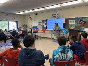 Guest speaker visits french classes at SOMS