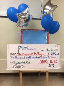 NJHS mockup check for McHugh Foundation
